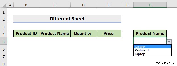 How to Select from Drop Down and Pull Data from Different Sheet in Excel