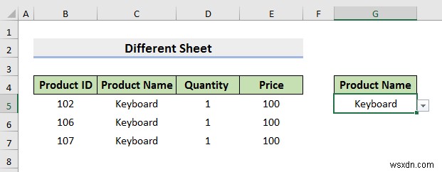 How to Select from Drop Down and Pull Data from Different Sheet in Excel