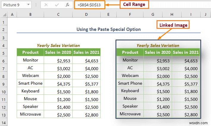 How to Link Picture to Cell Value in Excel (4 Quick Methods)