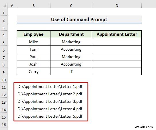 How to Hyperlink Multiple PDF Files in Excel (3 Methods)