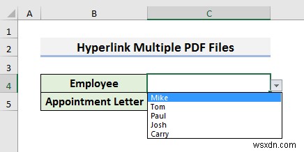 How to Hyperlink Multiple PDF Files in Excel (3 Methods)