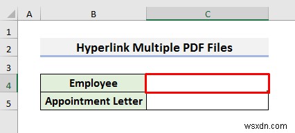How to Hyperlink Multiple PDF Files in Excel (3 Methods)