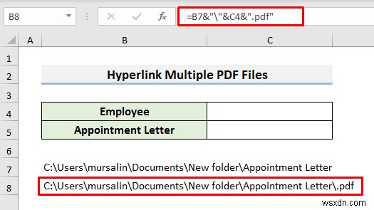 How to Hyperlink Multiple PDF Files in Excel (3 Methods)