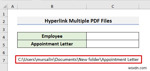 How to Hyperlink Multiple PDF Files in Excel (3 Methods)