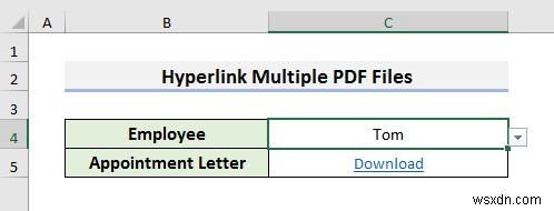 How to Hyperlink Multiple PDF Files in Excel (3 Methods)