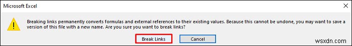 [Fix]: Excel Automatic Update of Links Has Been Disabled