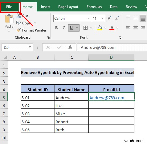 How to Remove Hyperlink Permanently in Excel (4 Ways)