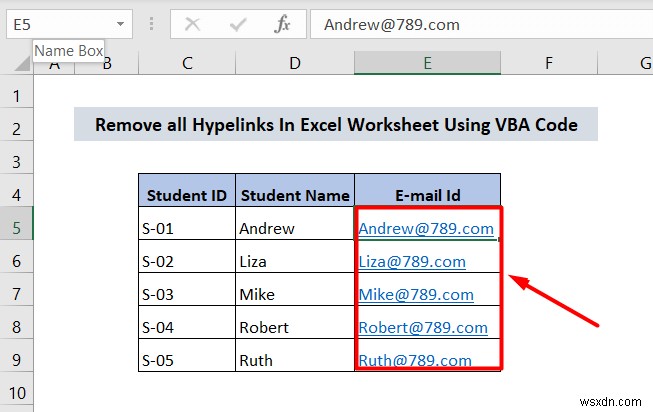 How to Remove Hyperlink Permanently in Excel (4 Ways)