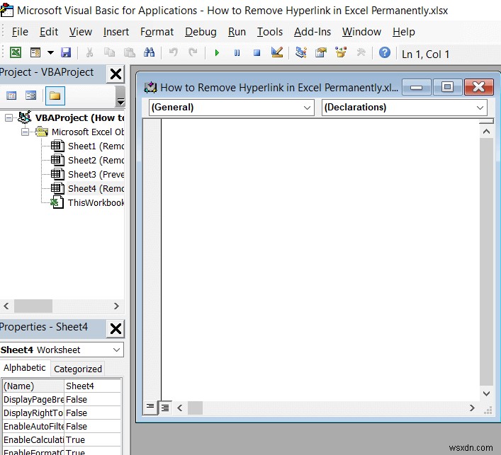 How to Remove Hyperlink Permanently in Excel (4 Ways)