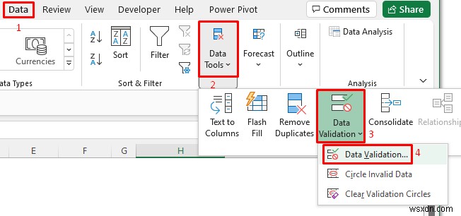 Excel Data Validation Drop Down List with Filter (2 Examples)