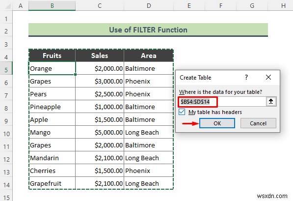 Excel Data Validation Drop Down List with Filter (2 Examples)