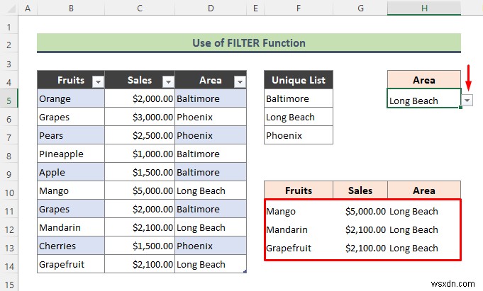 Excel Data Validation Drop Down List with Filter (2 Examples)