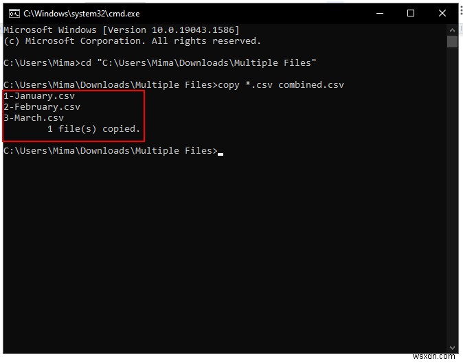 How to Merge Excel Files into One Using CMD (4 Steps)