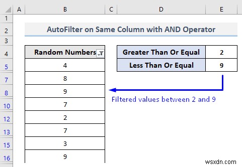 VBA to AutoFilter with Multiple Criteria on Same Field in Excel (4 Methods)