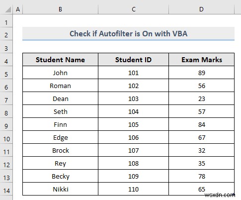 Excel VBA to Check If AutoFilter is On (4 Easy Ways)