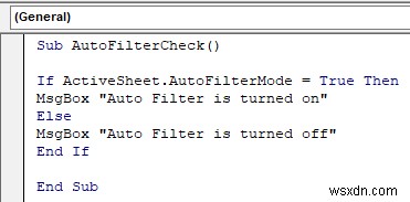 Excel VBA to Check If AutoFilter is On (4 Easy Ways)