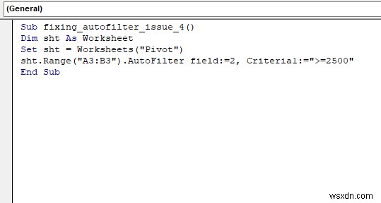[Fix]: AutoFilter Method of Range Class Failed (5 Solutions)