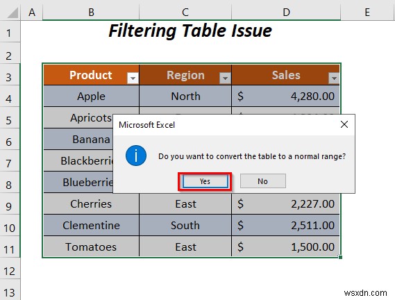 [Fix]: AutoFilter Method of Range Class Failed (5 Solutions)