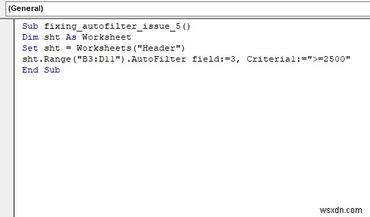 [Fix]: AutoFilter Method of Range Class Failed (5 Solutions)