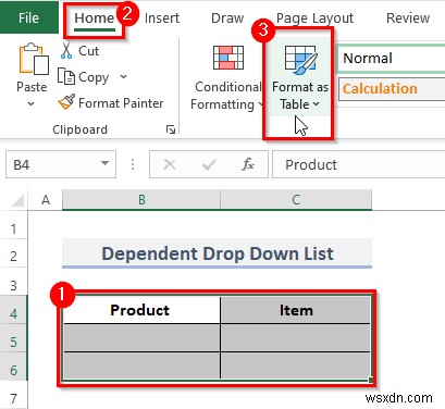 How to Create Dependent Drop Down List with Multiple Words in Excel