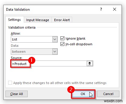 How to Create Dependent Drop Down List with Multiple Words in Excel