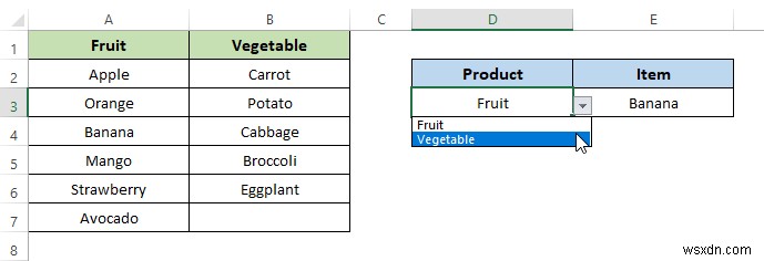 How to Create Dependent Drop Down List with Multiple Words in Excel