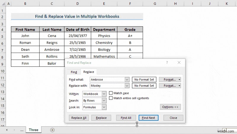 How to Find and Replace Values in Multiple Excel Files (3 Methods)