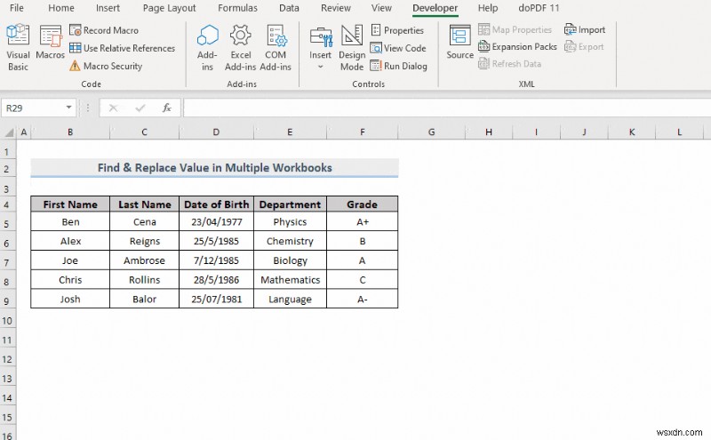 How to Find and Replace Values in Multiple Excel Files (3 Methods)