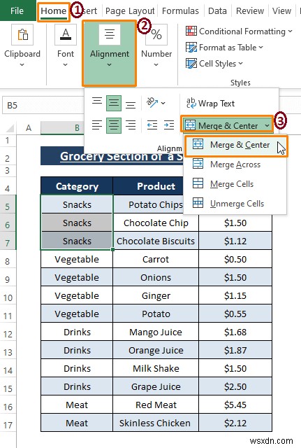 [Fix:] Excel Unable to Merge Cells in Table