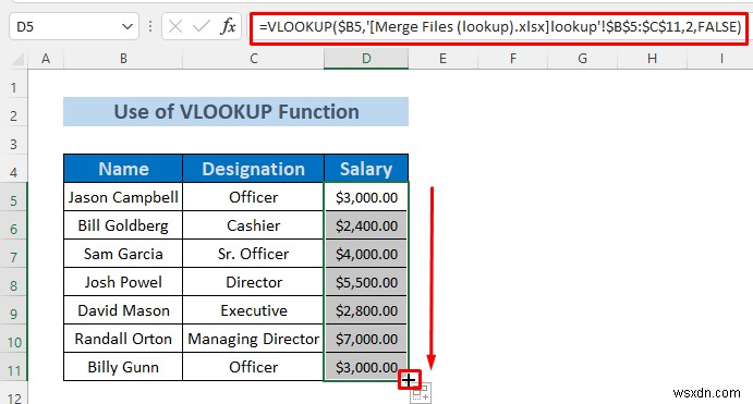 How to Merge Excel Files Based on Column (3 Methods)