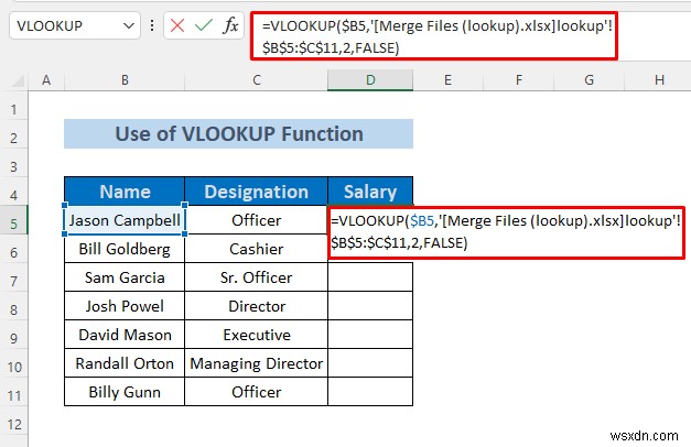 How to Merge Excel Files Based on Column (3 Methods)