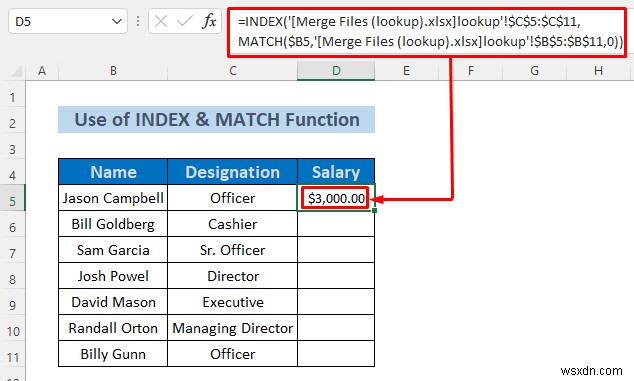 How to Merge Excel Files Based on Column (3 Methods)