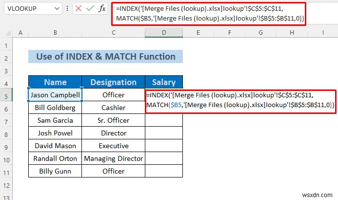 How to Merge Excel Files Based on Column (3 Methods)