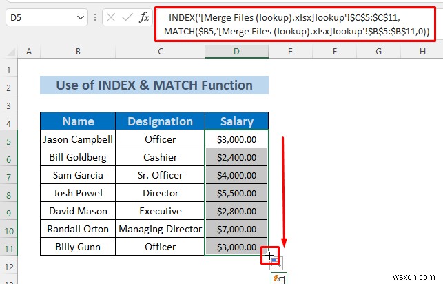 How to Merge Excel Files Based on Column (3 Methods)