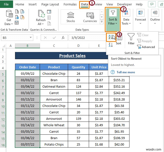 How to Sort Rows by Date in Excel (8 Methods)