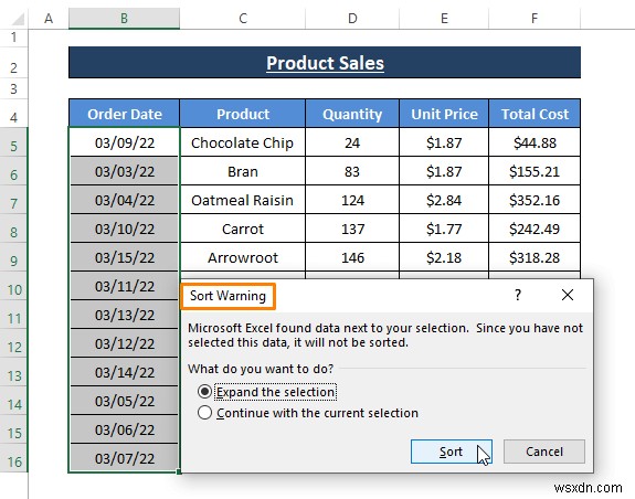 How to Sort Rows by Date in Excel (8 Methods)