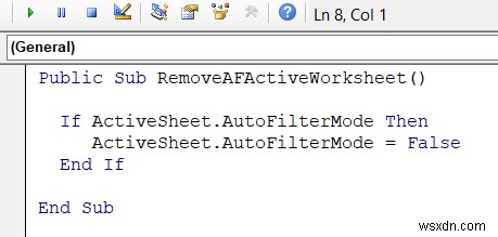 Excel VBA: Remove AutoFilter If It Exists (7 Examples)