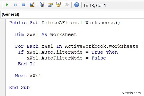 Excel VBA: Remove AutoFilter If It Exists (7 Examples)
