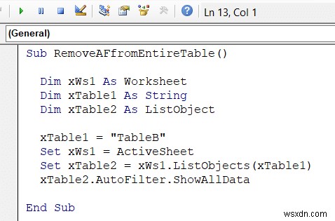 Excel VBA: Remove AutoFilter If It Exists (7 Examples)