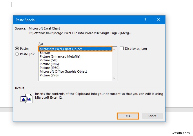 How to Merge Excel File into Word Document