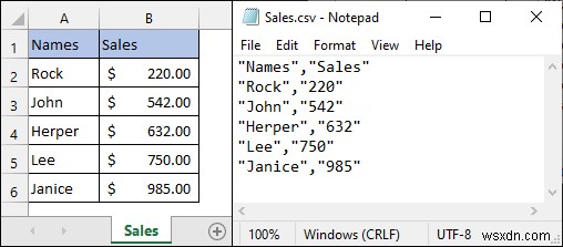 Save Excel as CSV with Double Quotes (3 Simplest Methods)