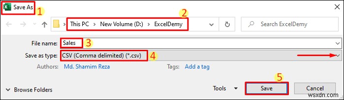 Save Excel as CSV with Double Quotes (3 Simplest Methods)