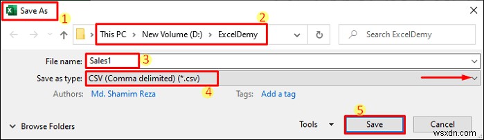 Save Excel as CSV with Double Quotes (3 Simplest Methods)