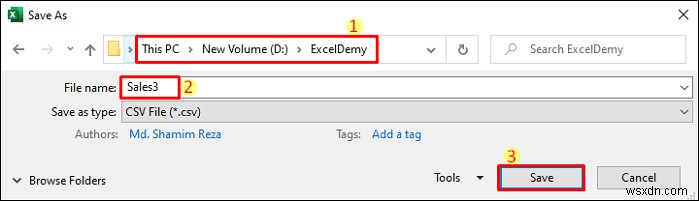 Save Excel as CSV with Double Quotes (3 Simplest Methods)