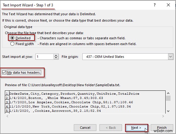 How to Import Text File with Multiple Delimiters into Excel (3 Methods)