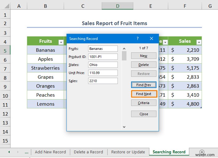 How to Create a Database with Form in Excel