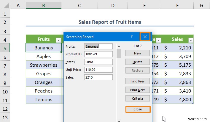 How to Create a Database with Form in Excel