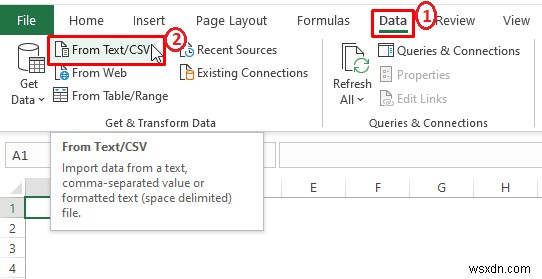 How to Import CSV into Existing Sheet in Excel (5 Methods)