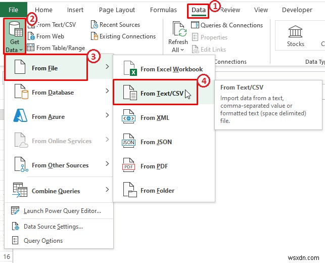 How to Import CSV into Existing Sheet in Excel (5 Methods)