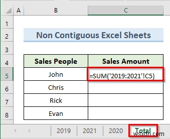 3D Reference Not Working in Excel (3 Reasons & Solutions)